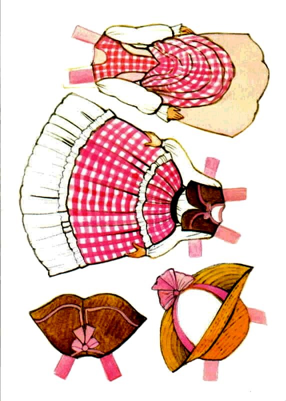 Poupées Papiers / Paper Dolls - Col. The ginghams